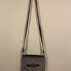 XOXO Black and Cream Patterned Crossbody Bag